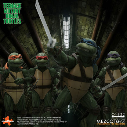 PRE-ORDER Teenage Mutant Ninja Turtles (1990 Movie) Deluxe One:12 Collective Boxed Set Action Figure MZ75516 US-IMPORT