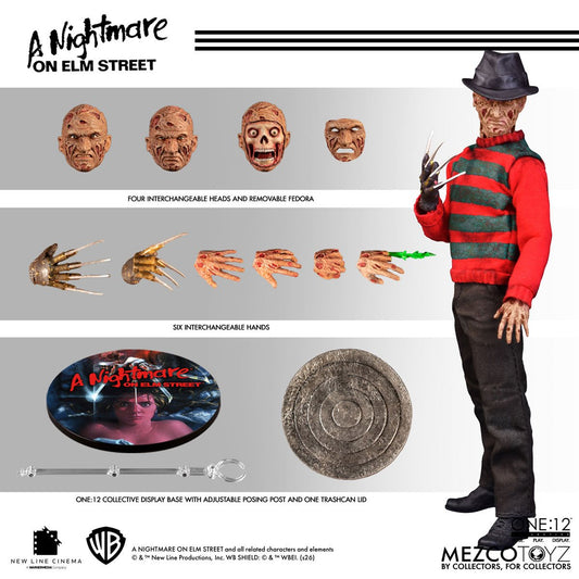 PRE-ORDER A Nightmare on Elm Street Freddy Krueger One:12 Collective Action Figure MZ77390 US-IMPORT