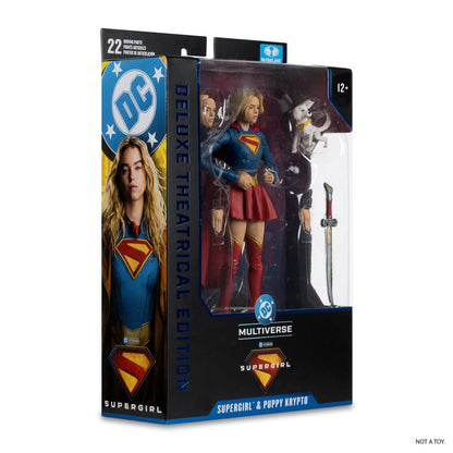 PRE-ORDER DC Comics Supergirl Deluxe Theatrical Edition Supergirl & Baby Krypto figure 18cm MF17832
