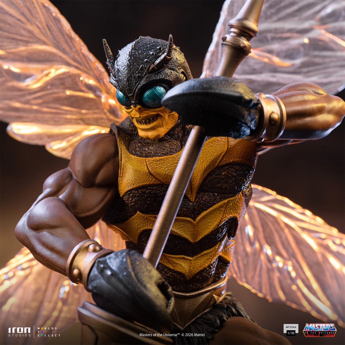 PRE-ORDER Masters of the Universe Buzz-Off 1:10 Art Scale Limited Edition Statue RN37010 US-IMPORT