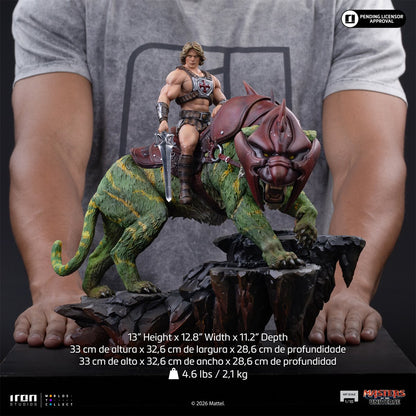 PRE-ORDER Masters of the Universe Movie He-Man and Battle Cat Deluxe 1:10 Art Scale Limited Edition Statue RN36976 US-IMPORT