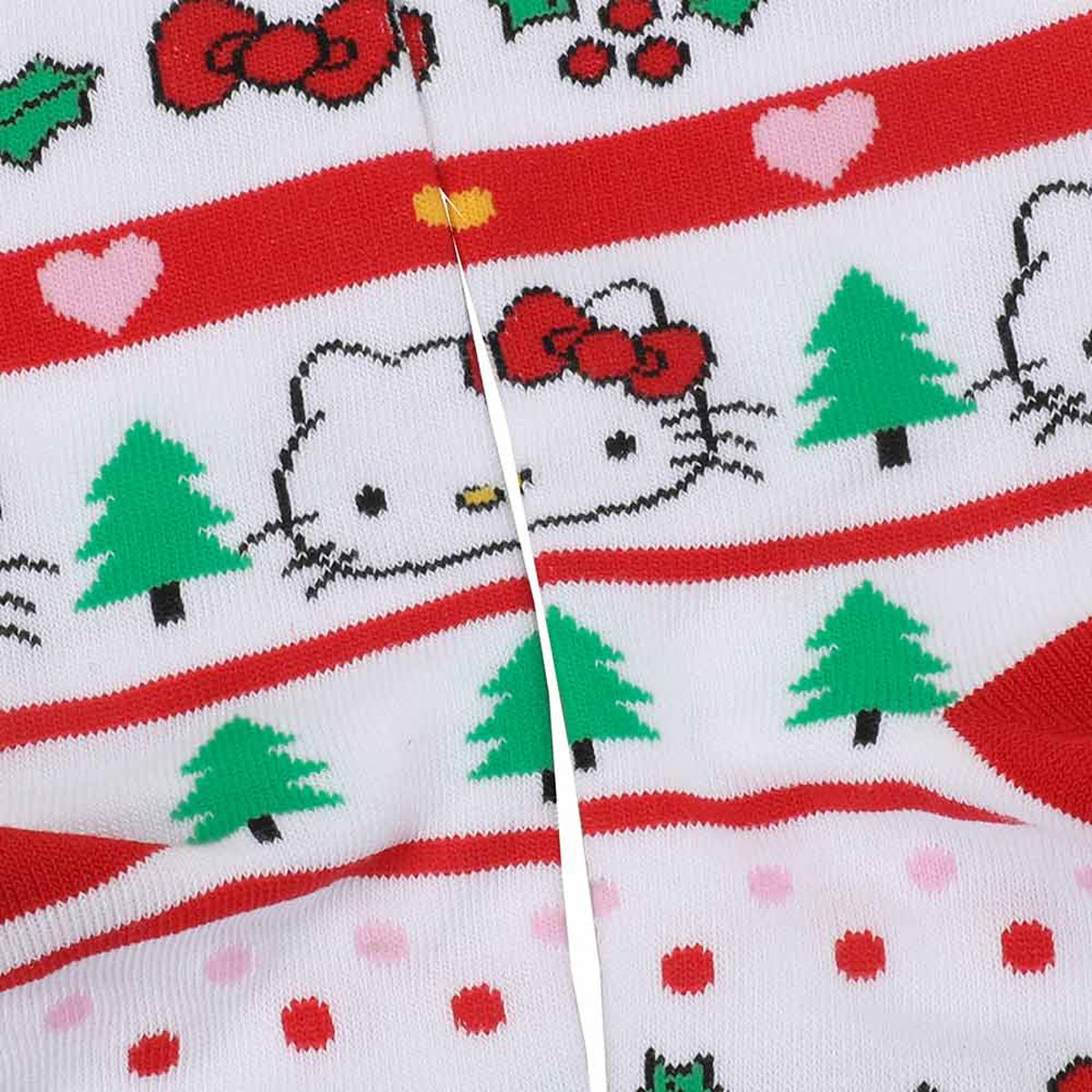 Sanrio Hello Kitty Christmas Box Crew Socken 3-Pack BWCRF71R