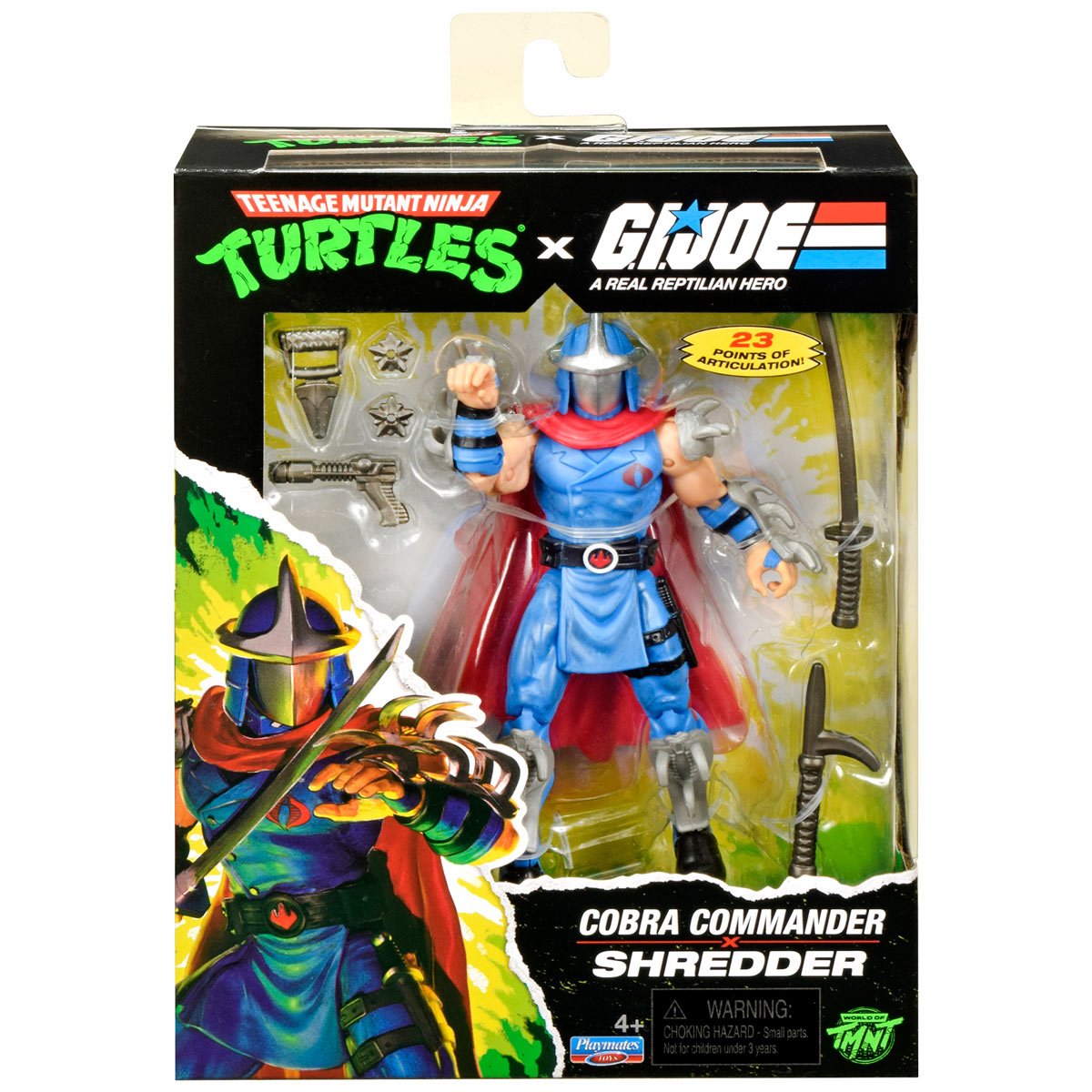Pre-Order Teenage Mutant Ninja Turtles x G.I. Joe Shredder x Cobra Commander Action Figure US-IMPORT PL81986