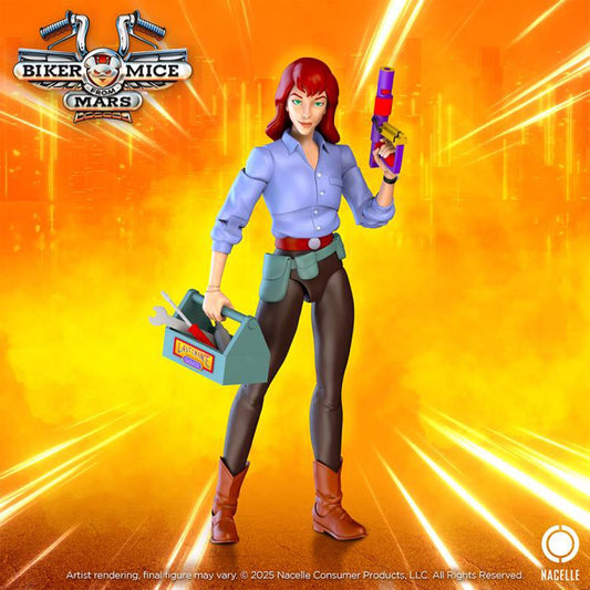 PRE-ORDER Biker Mice from Mars Wave 2 Charley 7-Inch Scale Action Figure TNC17581 US-IMPORT