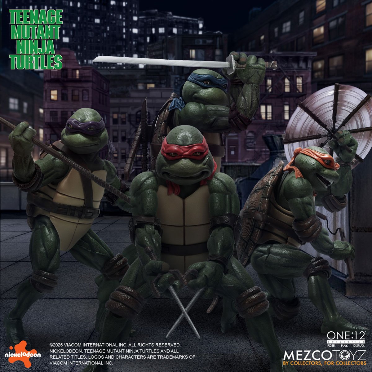 PRE-ORDER Teenage Mutant Ninja Turtles (1990 Movie) Deluxe One:12 Collective Boxed Set Action Figure MZ75516 US-IMPORT