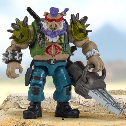Pre-Order Teenage Mutant Ninja Turtles x G.I. Joe Bebop x Ripper Action Figure US-IMPORT PL81933