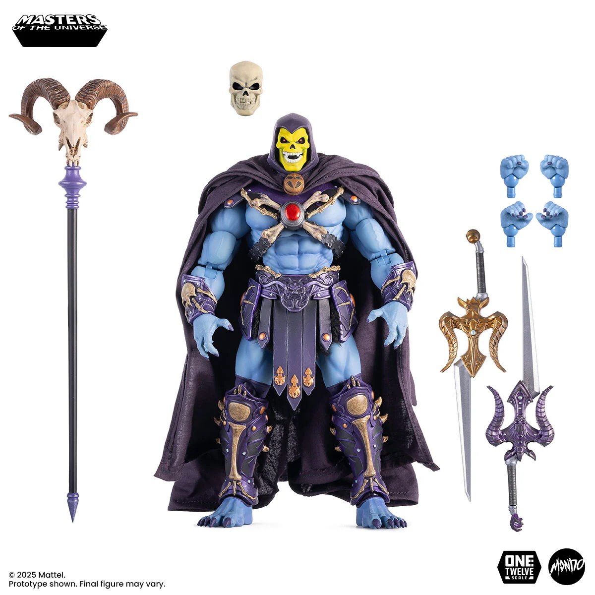 PRE-ORDER Masters of the Universe 200X Skeletor 1:12 Scale Action Figure MDCOL117A - US-IMPORT
