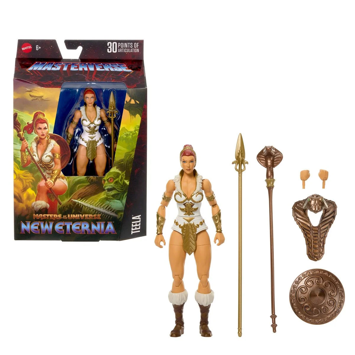 New Eternia Teela Masters of the Universe Masterverse Action Figure Wave 18 MTJBP84 US-BOX
