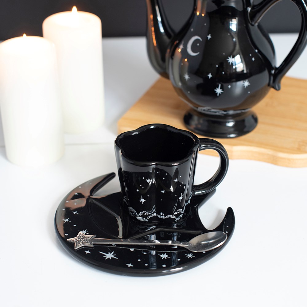 Spellbound Sky – Espresso-Tasse mit Untertasse und Löffel