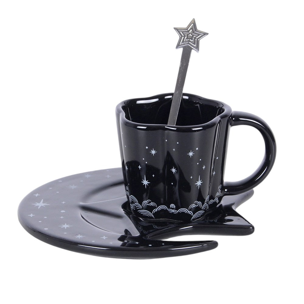 Spellbound Sky – Espresso-Tasse mit Untertasse und Löffel