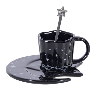 Spellbound Sky – Espresso-Tasse mit Untertasse und Löffel