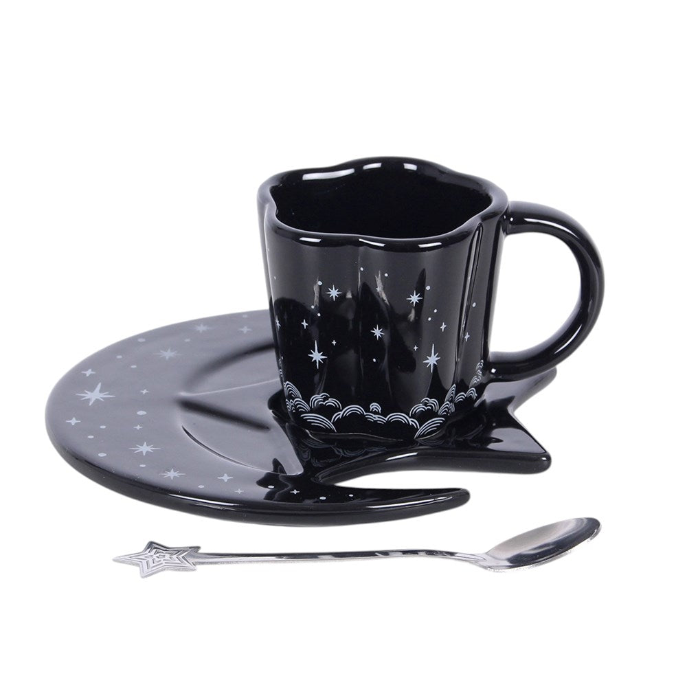 Spellbound Sky – Espresso-Tasse mit Untertasse und Löffel