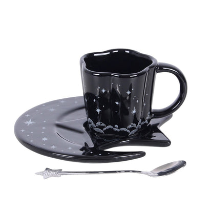 Spellbound Sky – Espresso-Tasse mit Untertasse und Löffel