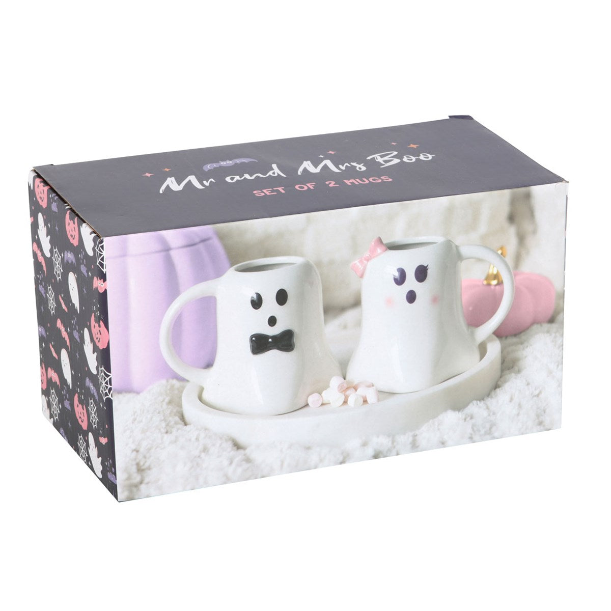 Tassen-Set in Geisterform „Mr. und Mrs. Boo“