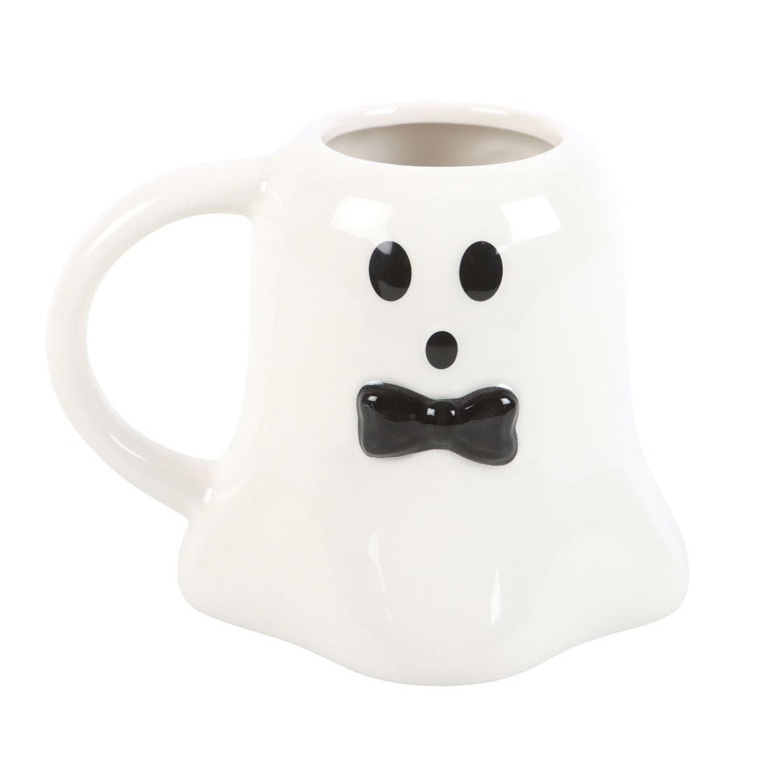 „Mr. Boo“ Geister-Tasse mit schwarzer Fliege
