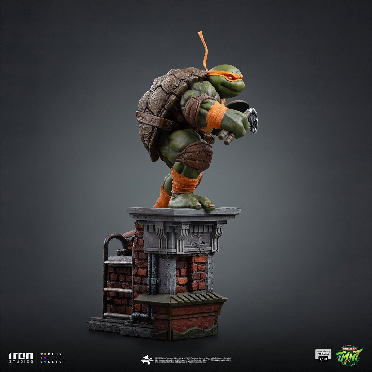 PRE-ORDER Teenage Mutant Ninja Turtles Michelangelo Unleashed 1:10 Art Scale Limited Edition Statue RN37058 US-IMPORT