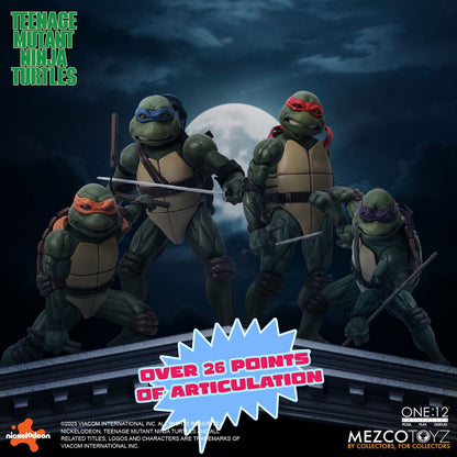 PRE-ORDER Teenage Mutant Ninja Turtles (1990 Movie) Deluxe One:12 Collective Boxed Set Action Figure MZ75516 US-IMPORT