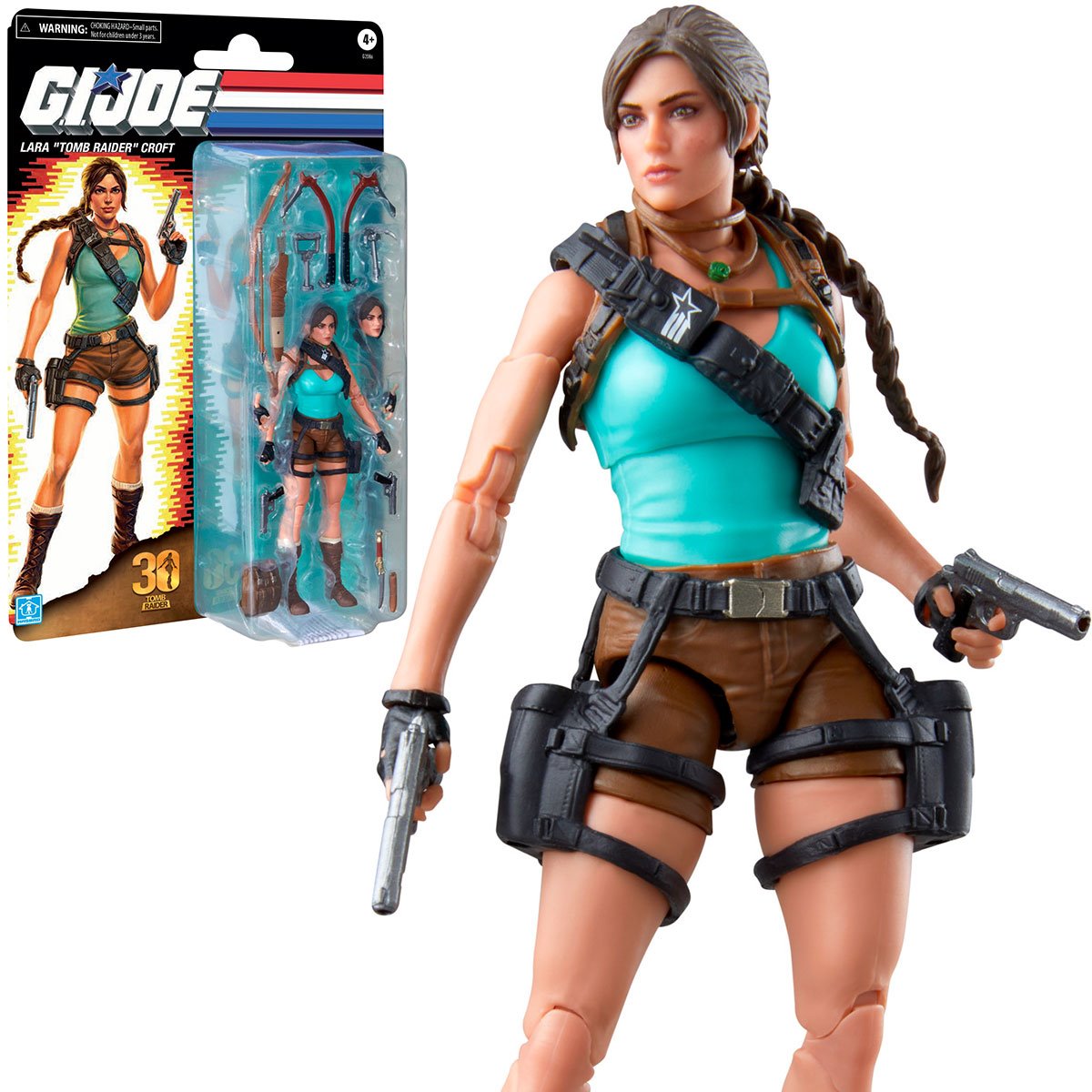 PRE-ORDER G.I. Joe Classified Series Retro Cardback Lara Croft Tomb Raider 6-Inch Action Figure US-IMPORT HSG2086