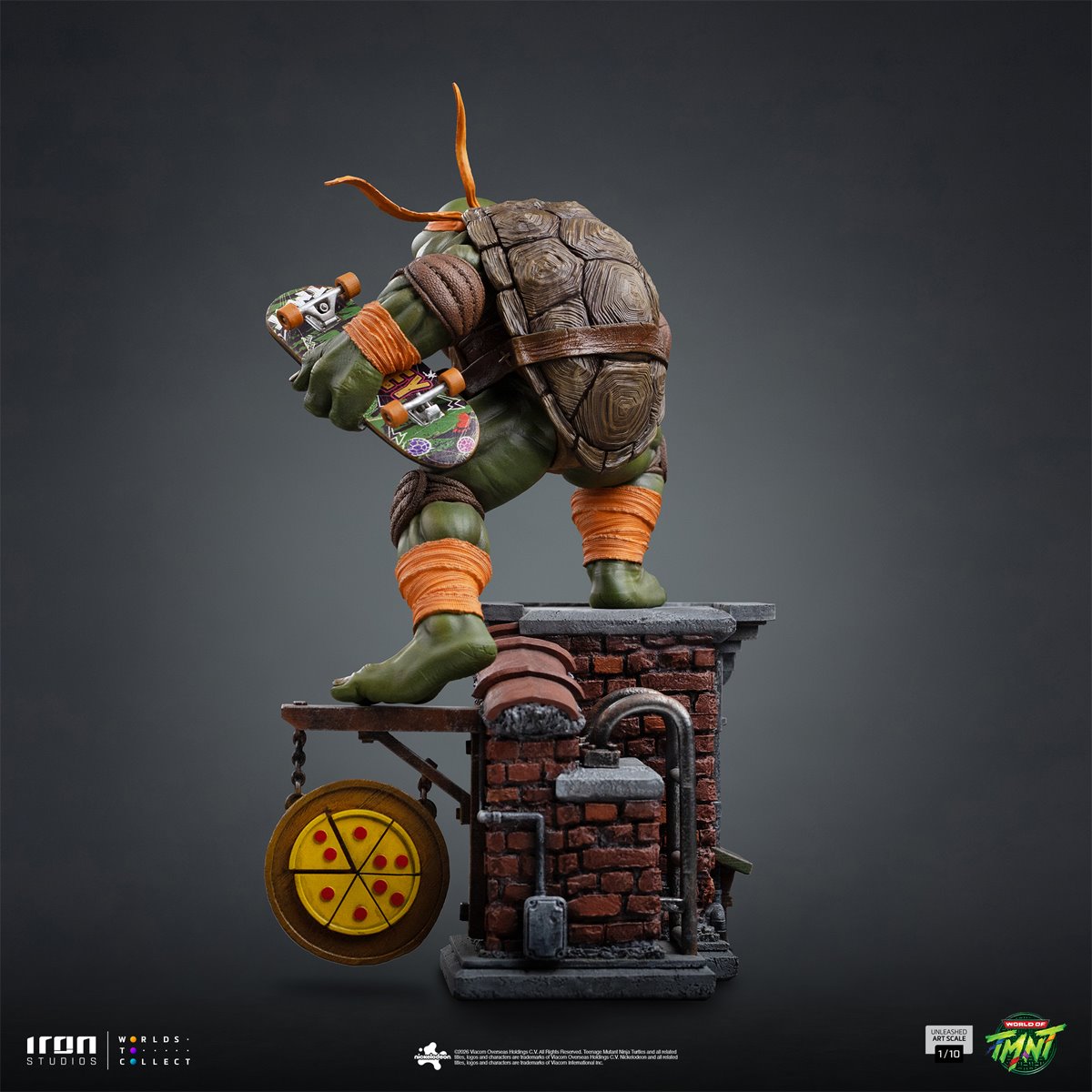 PRE-ORDER Teenage Mutant Ninja Turtles Michelangelo Unleashed 1:10 Art Scale Limited Edition Statue RN37058 US-IMPORT