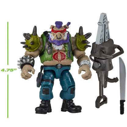 Pre-Order Teenage Mutant Ninja Turtles x G.I. Joe Bebop x Ripper Action Figure US-IMPORT PL81933