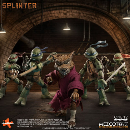 PRE-ORDER Teenage Mutant Ninja Turtles Master Splinter One:12 Collective Action Figure MZ75519 US-IMPORT