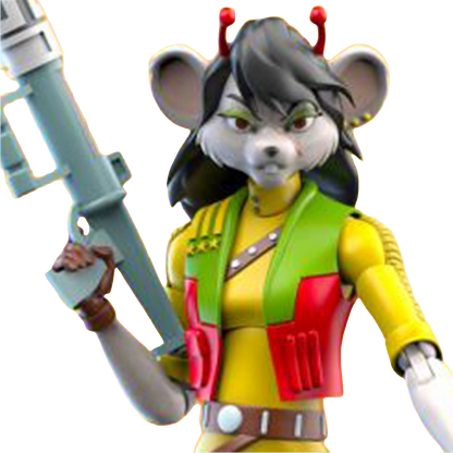 PRE-ORDER Biker Mice from Mars Wave 2 Carbine 7-Inch Scale Action Figure TNC17574 US-IMPORT