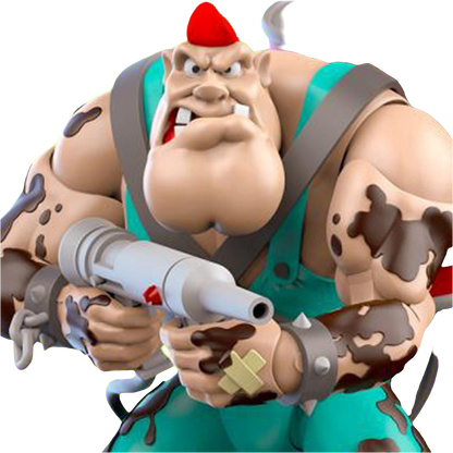 PRE-ORDER Biker Mice from Mars Wave 2 Greasepit 7-Inch Scale Action Figure TNC17604 US-Import