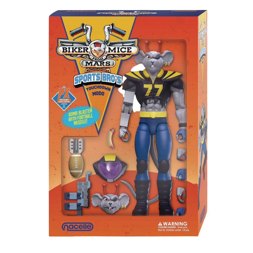 Biker Mice from Mars Sports Bros Touchdown Modo Action Figure - Previews Exclusive DC317192