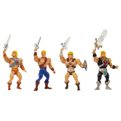 Masters of the Universe Origins He-Man 40th Anniversary 4-Pack