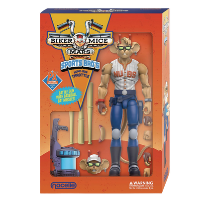 Biker Mice from Mars Sports Bros Home-Run Throttle Action Figure - Previews Exclusive DC317208