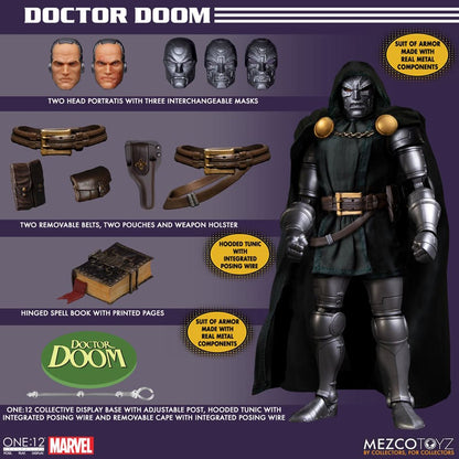 PRE-ORDER Doctor Doom One:12 Collective Action Figure - ReRun MZ77272 US-IMPORT