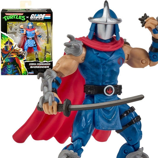 Pre-Order Teenage Mutant Ninja Turtles x G.I. Joe Shredder x Cobra Commander Action Figure US-IMPORT PL81986