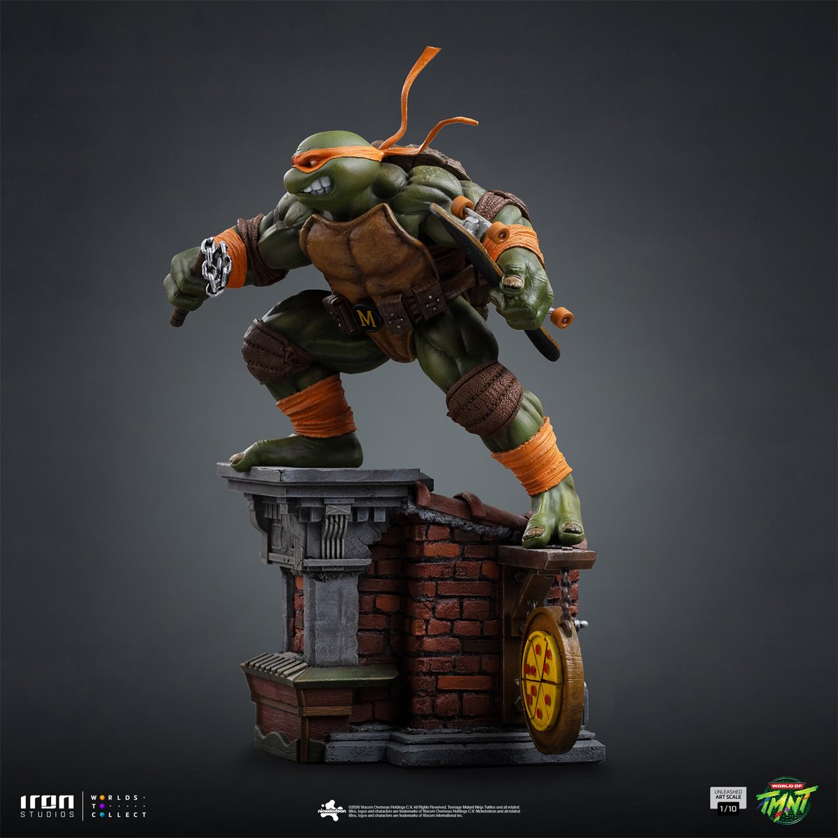 PRE-ORDER Teenage Mutant Ninja Turtles Michelangelo Unleashed 1:10 Art Scale Limited Edition Statue RN37058 US-IMPORT
