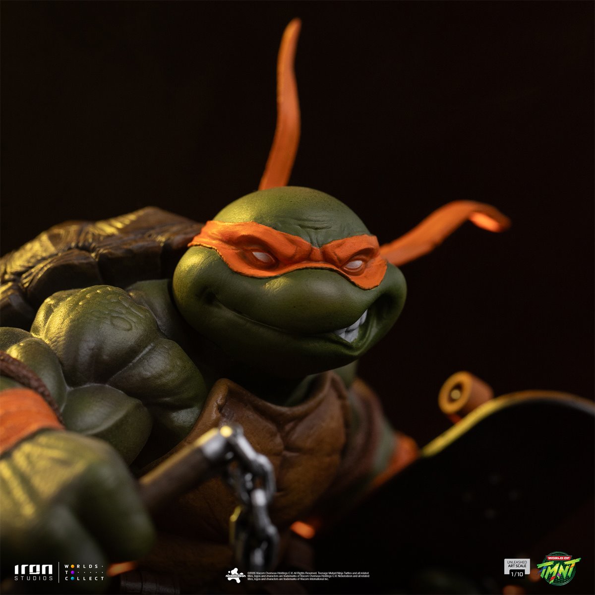 PRE-ORDER Teenage Mutant Ninja Turtles Michelangelo Unleashed 1:10 Art Scale Limited Edition Statue RN37058 US-IMPORT
