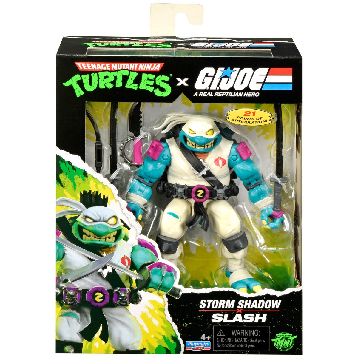 Pre-Order Teenage Mutant Ninja Turtles x G.I. Joe Slash x Storm Shadow Action Figure US-IMPORT PL81936