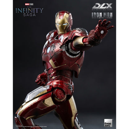 PRE-ORDER Marvel Studios: The Infinity Saga Iron Man Mark 7 Battle Damaged DLX Action Figure TH3Z0969 US-IMPORT