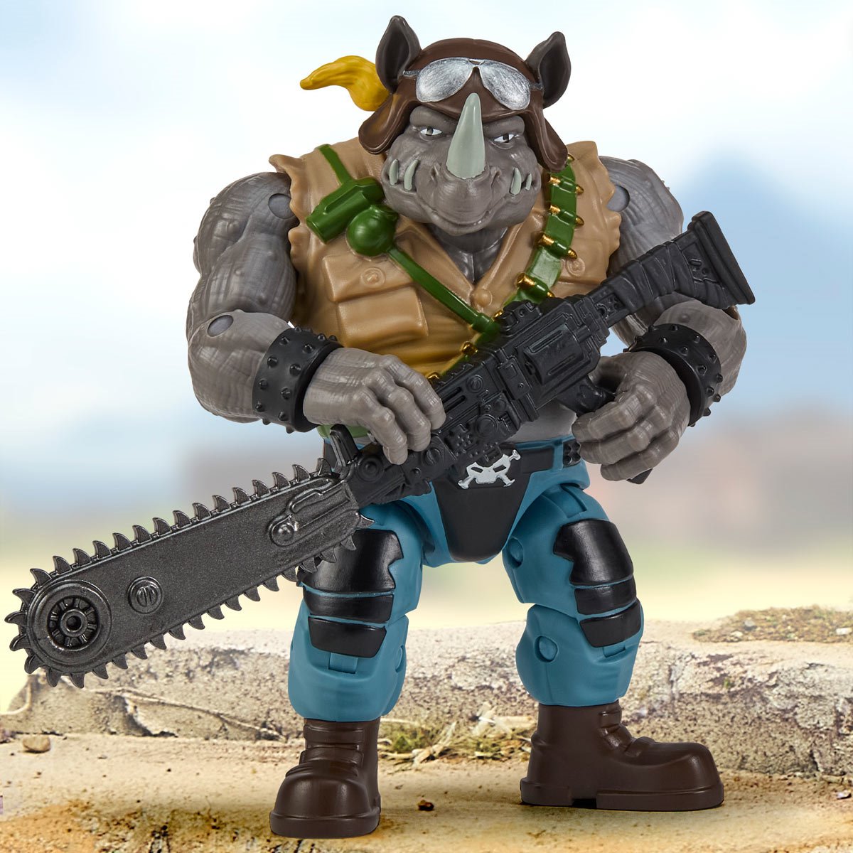 Pre-Order Teenage Mutant Ninja Turtles x G.I. Joe Rocksteady x Buzzer Action Figure US-IMPORT PL81934