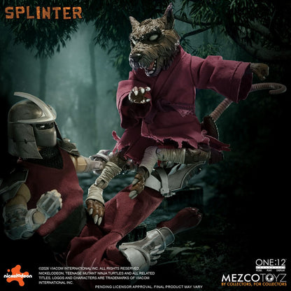 PRE-ORDER Teenage Mutant Ninja Turtles Master Splinter One:12 Collective Action Figure MZ75519 US-IMPORT