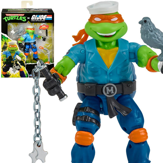 Pre-Order Teenage Mutant Ninja Turtles x G.I. Joe Mikey x Shipwreck Action Figure US-IMPORT PL81986