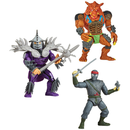 PRE-ORDER Movie Shredder, Rahzar, Foot Soldier Teenage Mutant Ninja Turtles Classic Movie Star Mutants Action Figure 3-Pack PL80982 US-Import