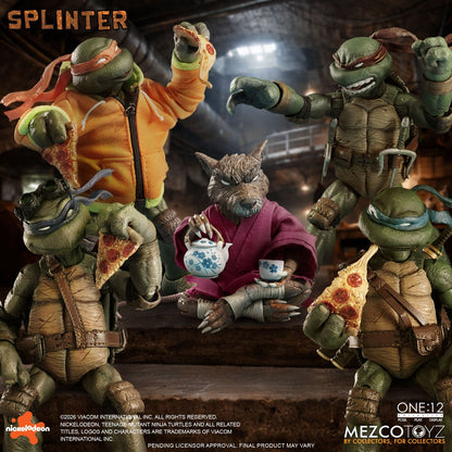 PRE-ORDER Teenage Mutant Ninja Turtles Master Splinter One:12 Collective Action Figure MZ75519 US-IMPORT