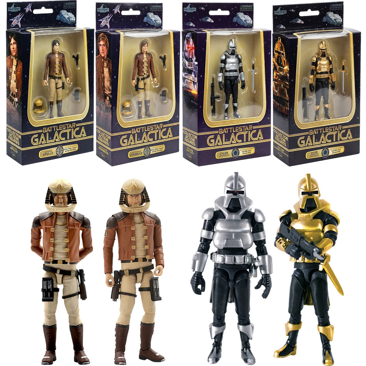 PRE-ORDER Battlestar Galactica 1978 Wave 1, 3 3/4-Inch Action Figure FT408752A US-Import