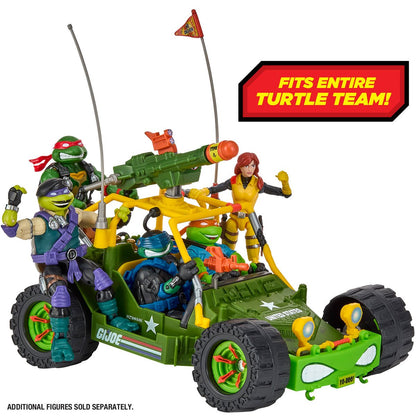 Pre-Order Teenage Mutant Ninja Turtles x G.I. Joe All-Weather and Environment (AWE) Shell-Striker Vehicle inkl. Scarlett x AprilAction Figure US-IMPORT PL81926