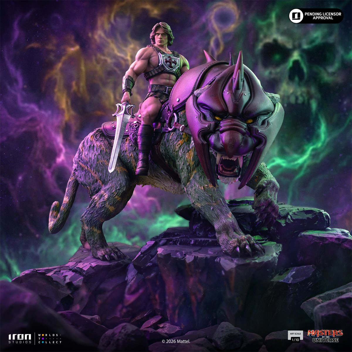 PRE-ORDER Masters of the Universe Movie He-Man and Battle Cat Deluxe 1:10 Art Scale Limited Edition Statue RN36976 US-IMPORT