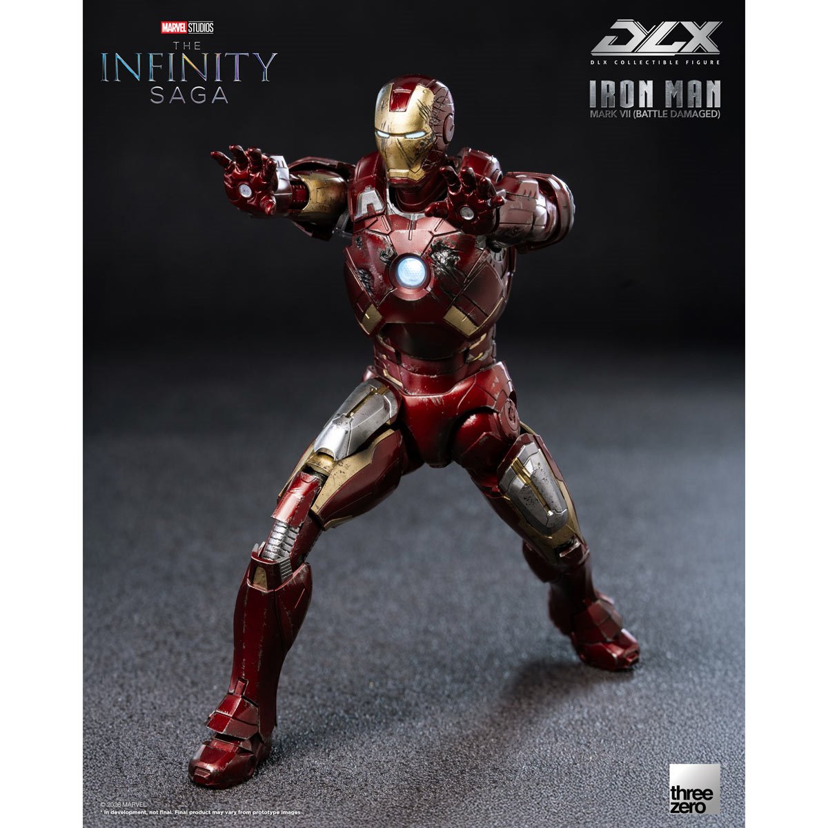 PRE-ORDER Marvel Studios: The Infinity Saga Iron Man Mark 7 Battle Damaged DLX Action Figure TH3Z0969 US-IMPORT
