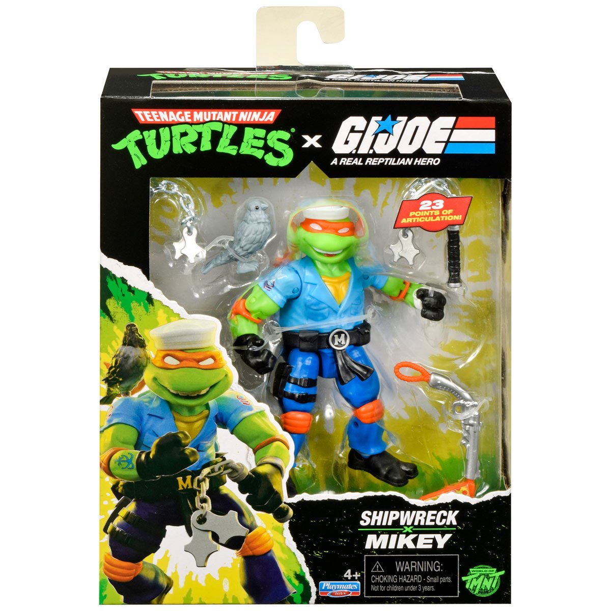 Pre-Order Teenage Mutant Ninja Turtles x G.I. Joe Mikey x Shipwreck Action Figure US-IMPORT PL81986