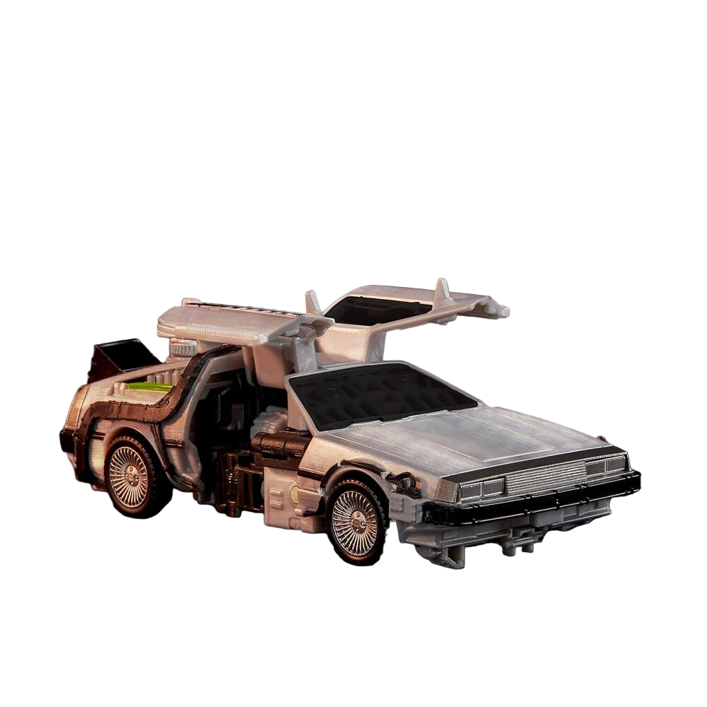Transformers Back to the Future Delorean Gigawatt figure 14cm